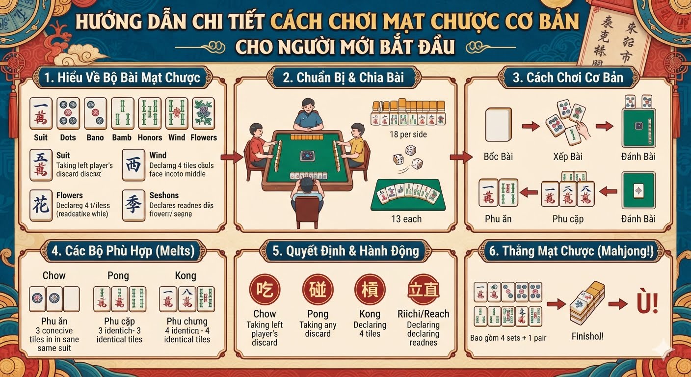 cách chơi mạt chược cơ bản