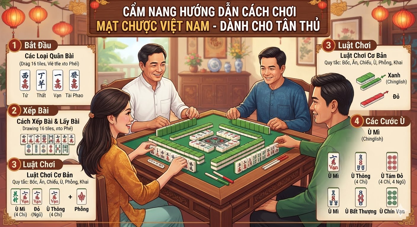 cách chơi mạt chược việt nam