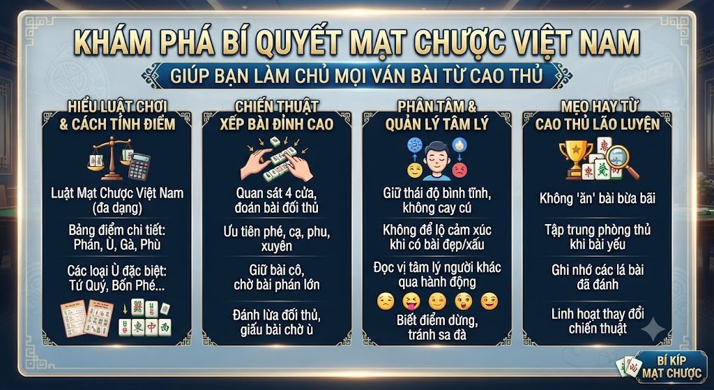 bí quyết mạt chược việt nam